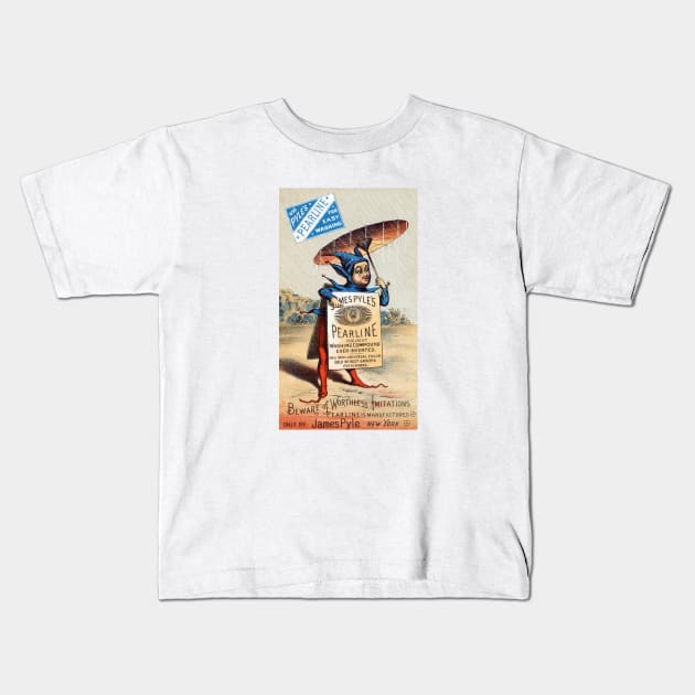 1890 Pearline Soap Kids T-Shirt by historicimage